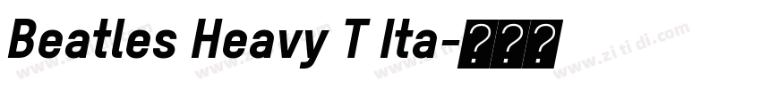 Beatles Heavy T Ita字体转换